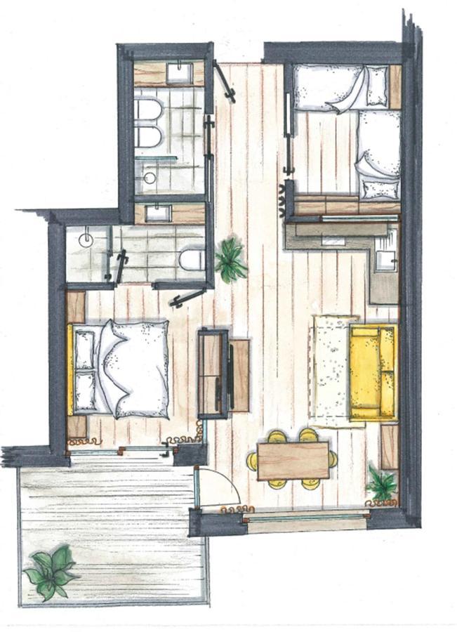 Apartment mit 2 Schlafzimmern