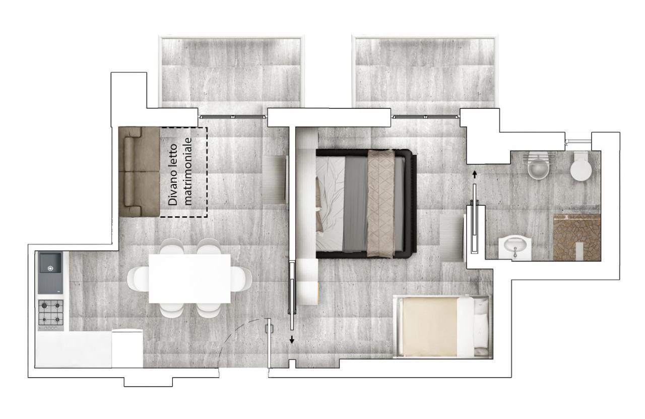Apartment mit 1 Schlafzimmer