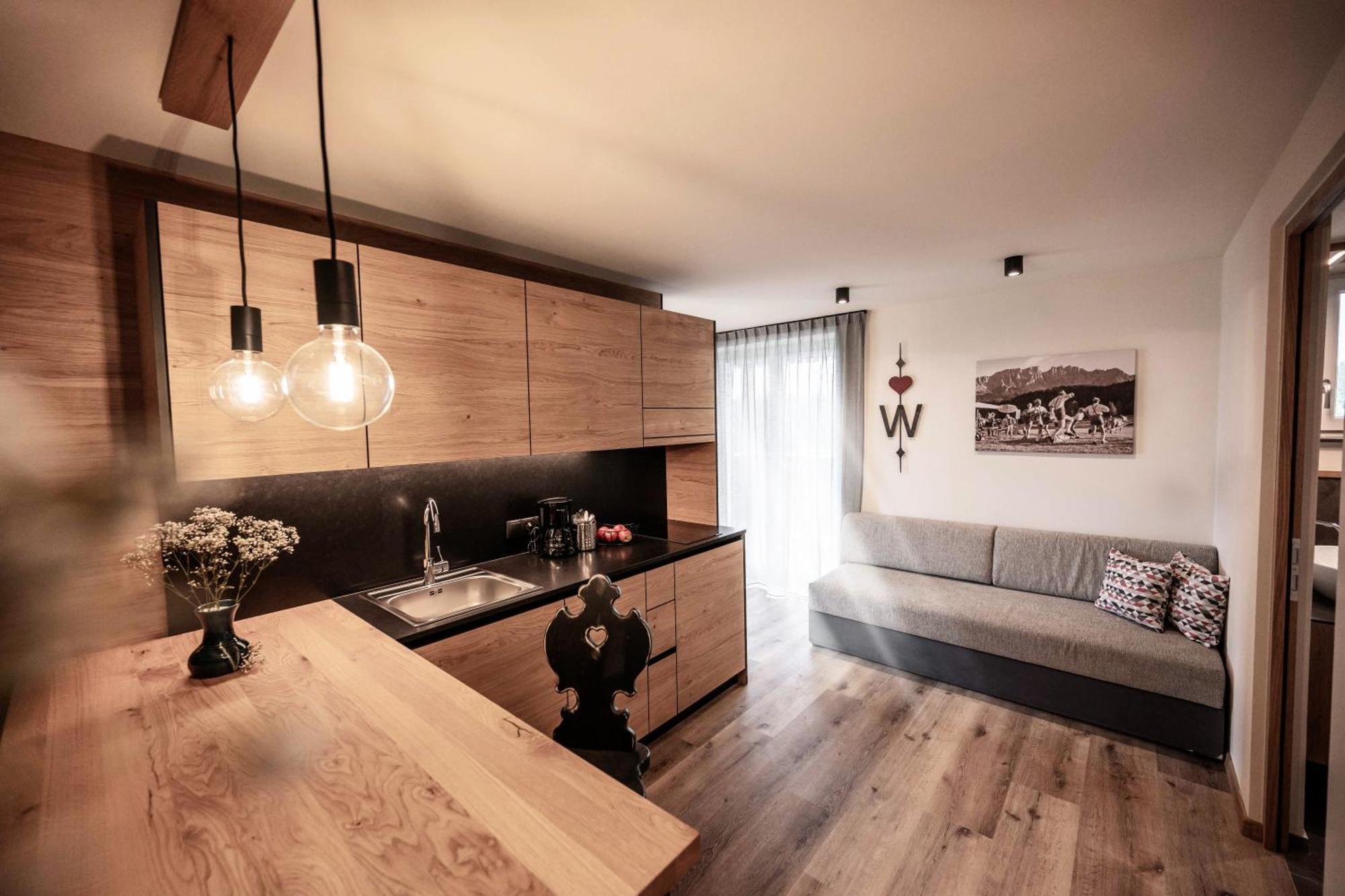 Apartment mit 1 Schlafzimmer, Balkon und Bergblick