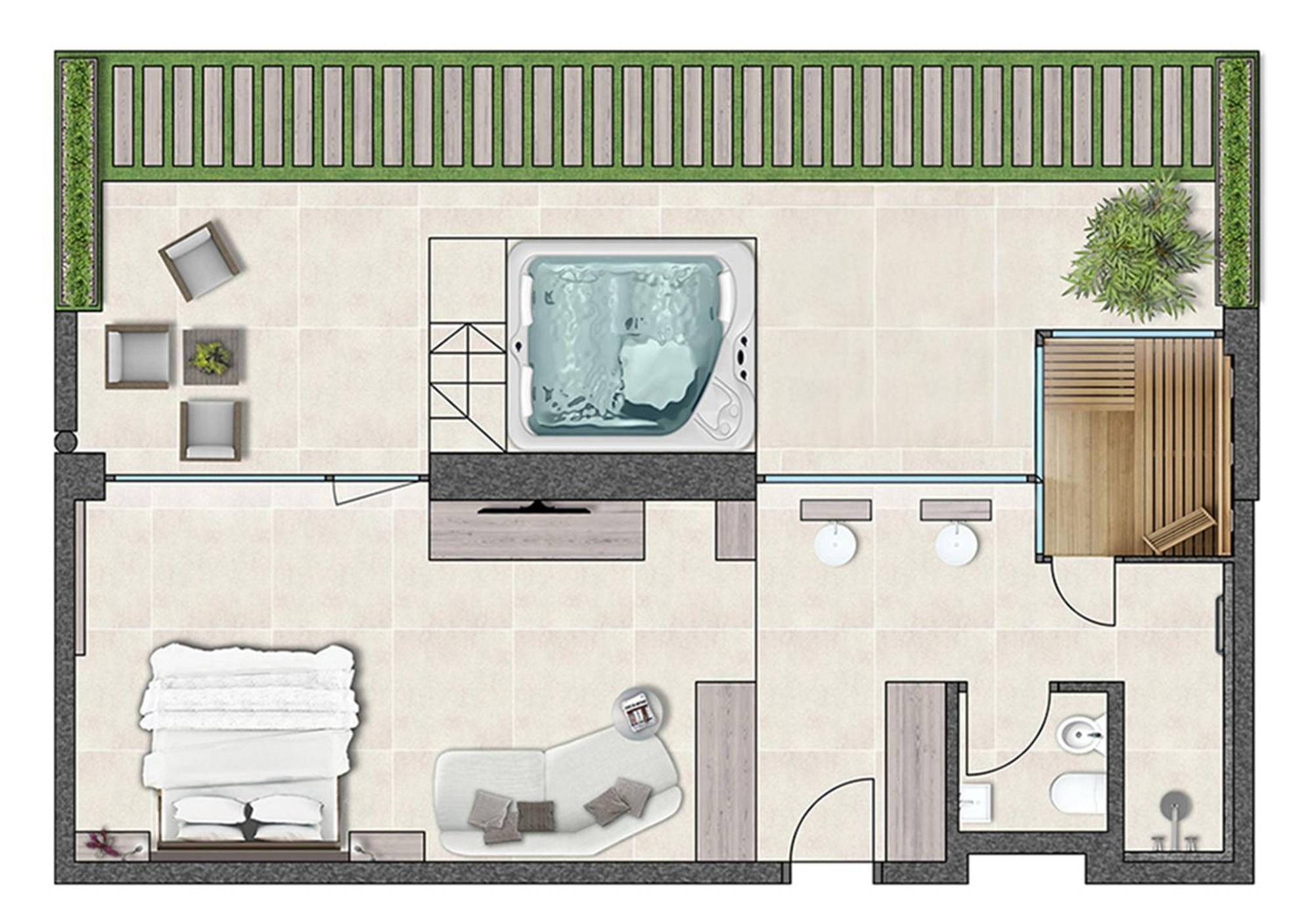 Suite mit Sauna