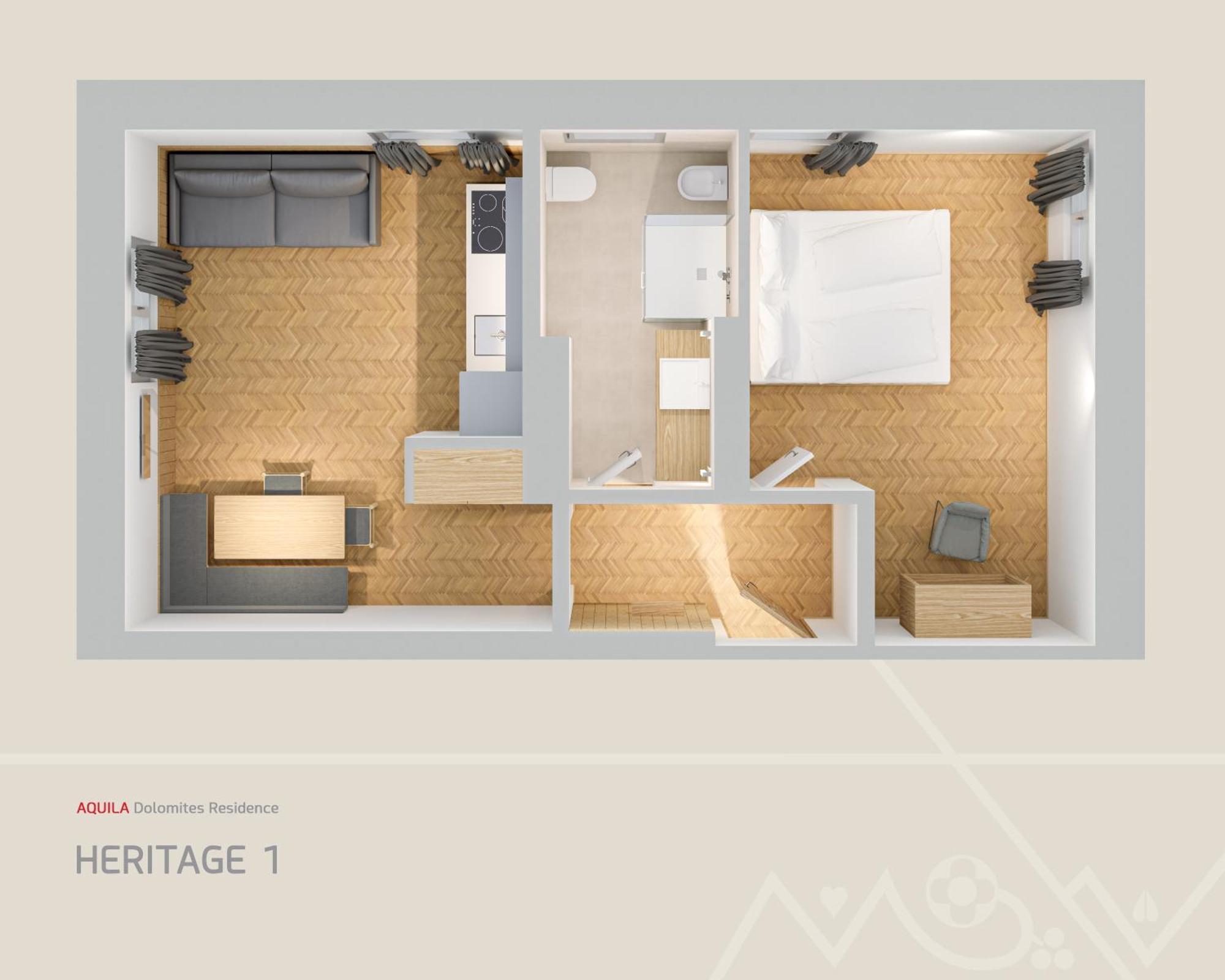 Deluxe One-Bedroom Apartment Garden View