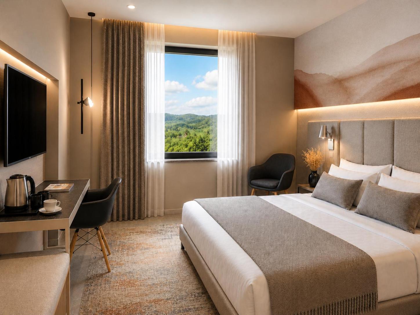Deluxe Double or Twin Room Mountain View