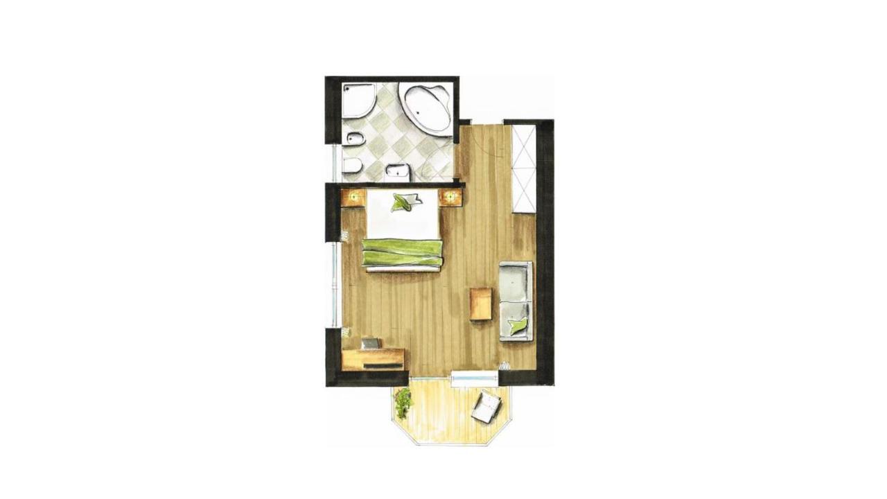 Familienzimmer mit Bergblick