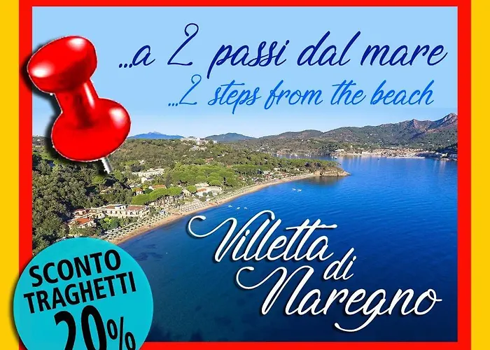 Graziosa Villetta di Naregno a 400 mt dal mare, bel giardino, posto auto e aria condizionata