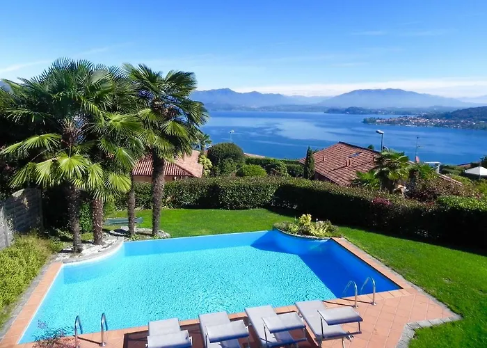 Villa Diamante Con Vista Lago Maggiore E Piscina Meina